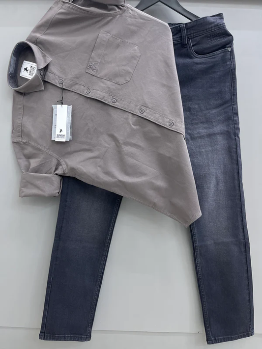 Oxford Shirt With Denim Jeans