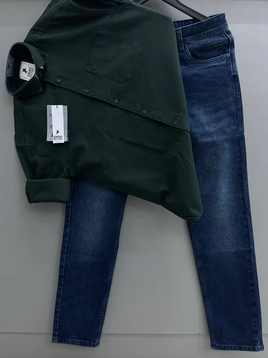 Oxford Shirt With Denim Jeans