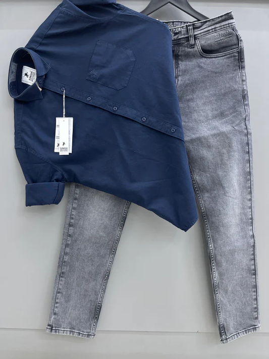 Oxford Shirt With Denim Jeans
